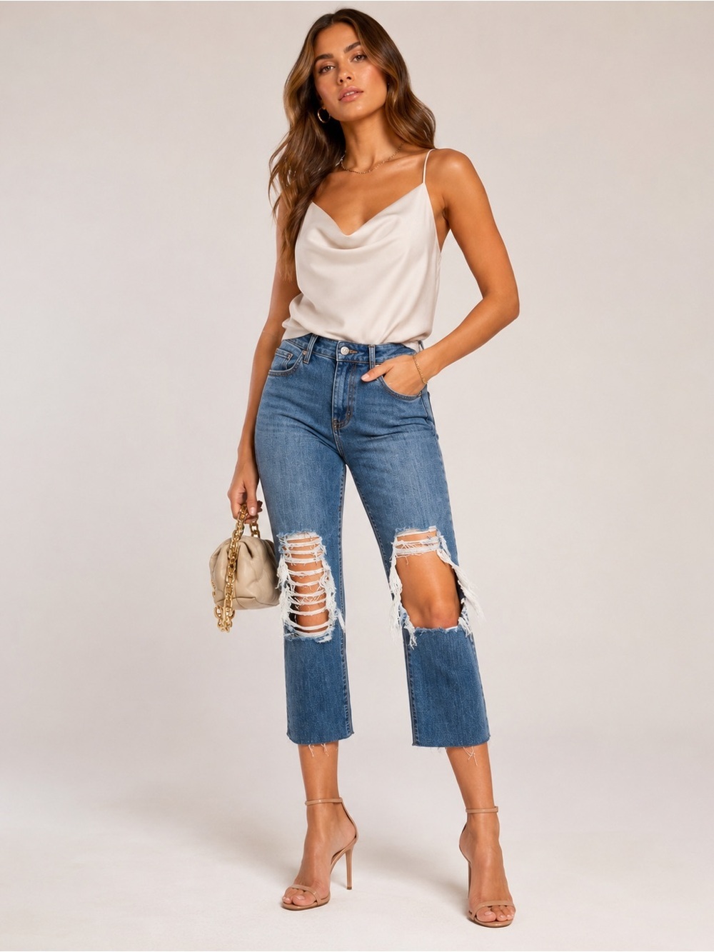NEW • L’agence • Jordan High Rise Cropped Jeans 28
